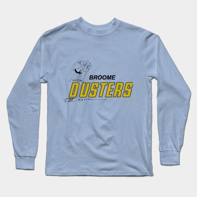 Retro Broome Dusters Hockey Long Sleeve T-Shirt by LocalZonly